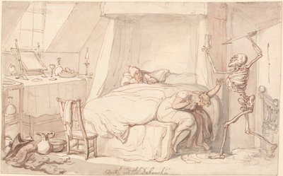 Der Tod und der Wüstling von Thomas Rowlandson